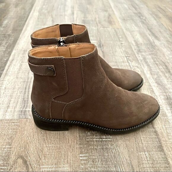 Franco Sarto brown leather booties - Picture 4 of 6